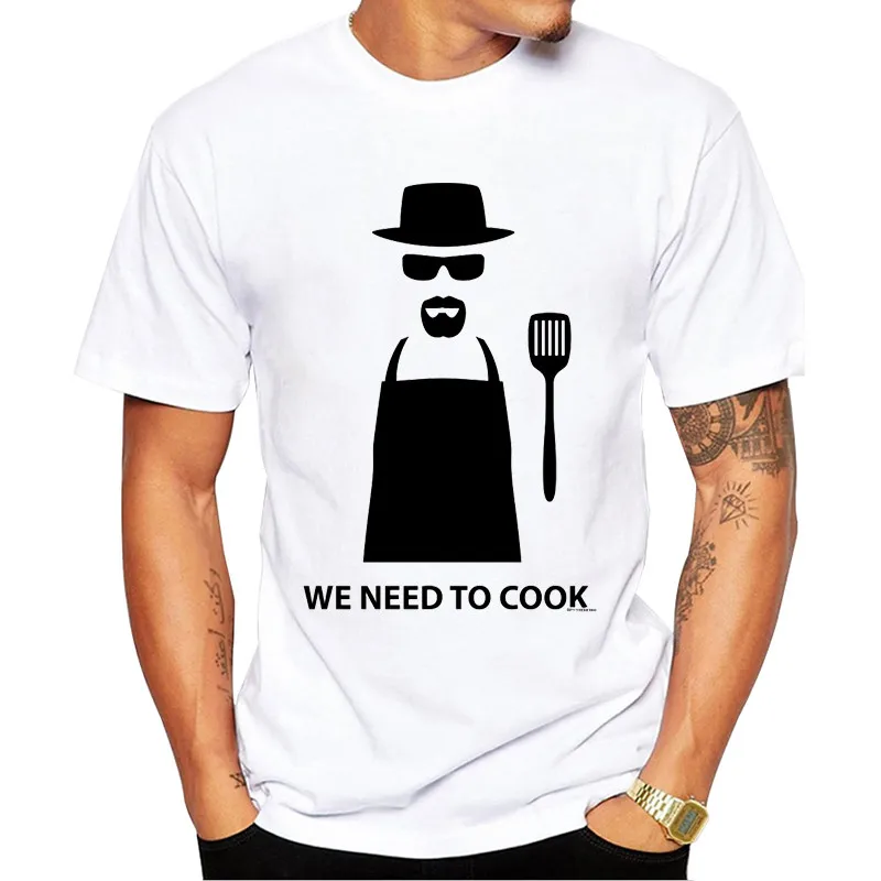 2019 Fashion T-shirt Men We Need to Cook Design Men Short Sleeve Cook Heisenberg Printed Tshirts Casual Tops Summer Comfortable
2019 Fashion T-shirt Men We Need to Cook Design Men Short Sleeve Cook Heisenberg Printed Tshirts Casual Tops Summer Comfortable