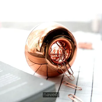 Rose Gold Color Metal Paper Clip With Magnetic Needle Holder Bookmarks Fashion Clips Dispenser Office And School Supplies
Rose Gold Color Metal Paper Clip With Magnetic Needle Holder Bookmarks Fashion Clips Dispenser Office And School Supplies