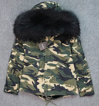 Real Fur Collar Coat Brand 2020 New Army Green Camouflage Winter Jacket Women Thick Parkas Big Raccoon Natural Hooded Outerwear
Real Fur Collar Coat Brand 2020 New Army Green Camouflage Winter Jacket Women Thick Parkas Big Raccoon Natural Hooded Outerwear