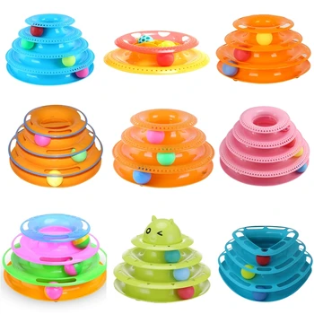 2018 Funny Pet Toys Cat Crazy Ball Disk Interactive Amusement Plate Play Disc Trilaminar Turntable Cat Toy New Year
2018 Funny Pet Toys Cat Crazy Ball Disk Interactive Amusement Plate Play Disc Trilaminar Turntable Cat Toy New Year