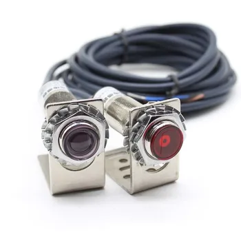 M12 M18 Laser Visible Light Sensor Thru-beam Photoelectric Switch 20 Meters Adjustable 6-36VDC IP67 200mA NPN /PNP NO /NC
M12 M18 Laser Visible Light Sensor Thru-beam Photoelectric Switch 20 Meters Adjustable 6-36VDC IP67 200mA NPN /PNP NO /NC