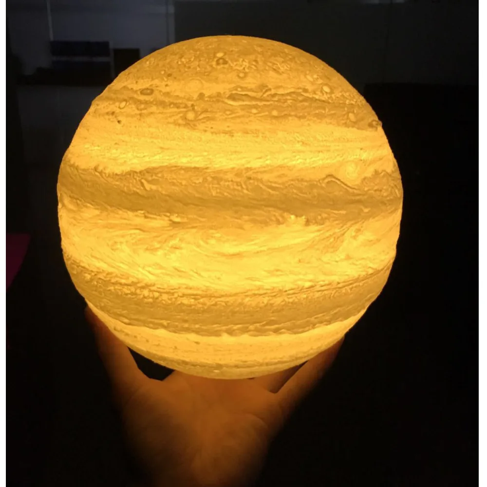 Dikale 3D Print Jupiter Light LED USB Rechargeable Touch Sensor Nightlight Color Changing Kids Bedrooms Home Creative Night Lamp
Dikale 3D Print Jupiter Light LED USB Rechargeable Touch Sensor Nightlight Color Changing Kids Bedrooms Home Creative Night Lamp