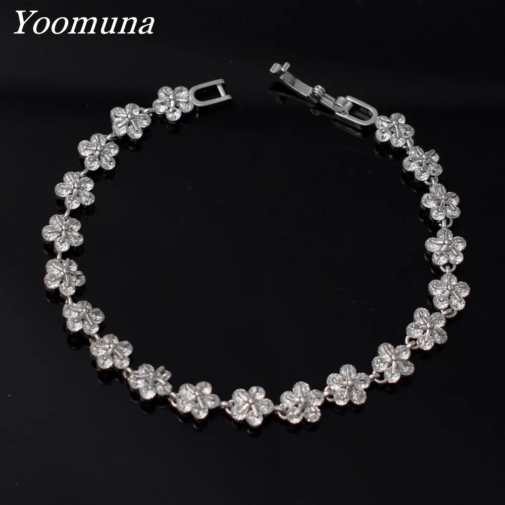 Trendy Bride Jewelry Sliver Color Leaf Charm Cubic Zirconia Bracelet & Bangles Clear CZ Crystal Bracelets For Women CZ 33
Trendy Bride Jewelry Sliver Color Leaf Charm Cubic Zirconia Bracelet & Bangles Clear CZ Crystal Bracelets For Women CZ 33
