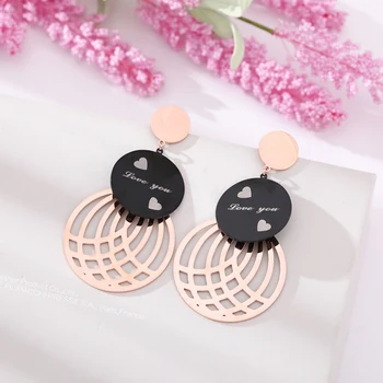 5Pair Vintage Gold Round Hollow Stainless Steel Drop Earrings Personality Tide Girl Women's Earrings Jewelry Gifts
5Pair Vintage Gold Round Hollow Stainless Steel Drop Earrings Personality Tide Girl Women's Earrings Jewelry Gifts