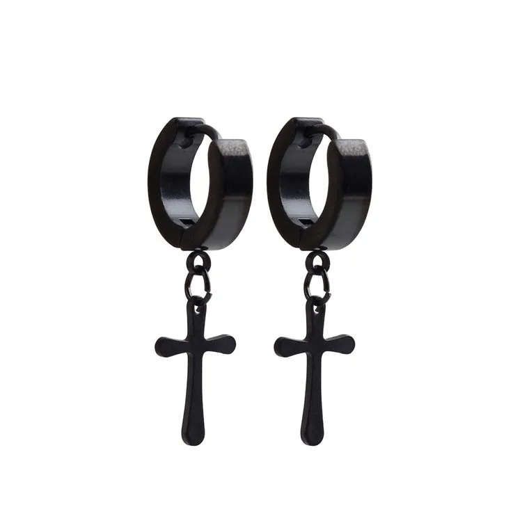 4mm Hoop Earring Cross ear Stud fashion personality Allergy titanium earrings wholesale steel Punk Women Men Jewelry
4mm Hoop Earring Cross ear Stud fashion personality Allergy titanium earrings wholesale steel Punk Women Men Jewelry