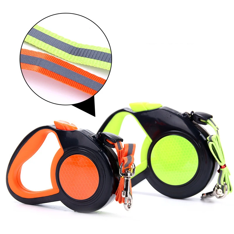 3/5M Durable Retractable Pets Cat Dog Leash Automatic Reflective Tape Dog Leashes Nylon Extending Puppy Running Jogging Dog Lead
3/5M Durable Retractable Pets Cat Dog Leash Automatic Reflective Tape Dog Leashes Nylon Extending Puppy Running Jogging Dog Lead