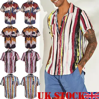 Summer Boho Men Hawaiian T Shirt Male Printing and Dyeing Striped Short Sleeve Summer Holiday Floral Beach Blouse Shirts Tops
Summer Boho Men Hawaiian T Shirt Male Printing and Dyeing Striped Short Sleeve Summer Holiday Floral Beach Blouse Shirts Tops