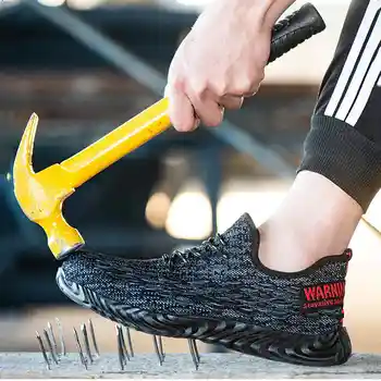 New Steel Toe Men Work Safety Shoes Breathable Lightweight Summer Anti-Smashing Piercing Mesh Casual Women Construction Boots
New Steel Toe Men Work Safety Shoes Breathable Lightweight Summer Anti-Smashing Piercing Mesh Casual Women Construction Boots