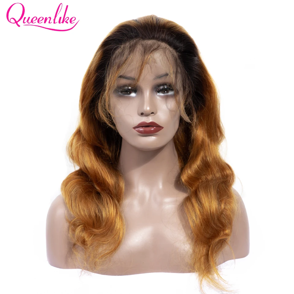 Queenlike 1B/30 Body Wave Ombre Lace Wig For Black Women Pre Plucked With Baby Hair Brazilian Remy Full Lace Human Hair Wigs
Queenlike 1B/30 Body Wave Ombre Lace Wig For Black Women Pre Plucked With Baby Hair Brazilian Remy Full Lace Human Hair Wigs