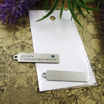 20pcs--"sail safe I need you here, with me"stainless steel charms DIY pendants for necklace
20pcs--"sail safe I need you here, with me"stainless steel charms DIY pendants for necklace