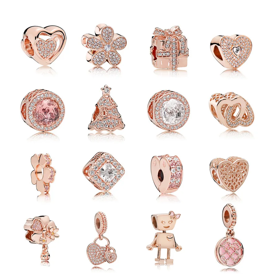 Neastamor Rose Gold Charms European Bella Bot Love Heart Beads Fit Original Pandora Bead Bracelet For Women Charm DIY Jewelry
Neastamor Rose Gold Charms European Bella Bot Love Heart Beads Fit Original Pandora Bead Bracelet For Women Charm DIY Jewelry