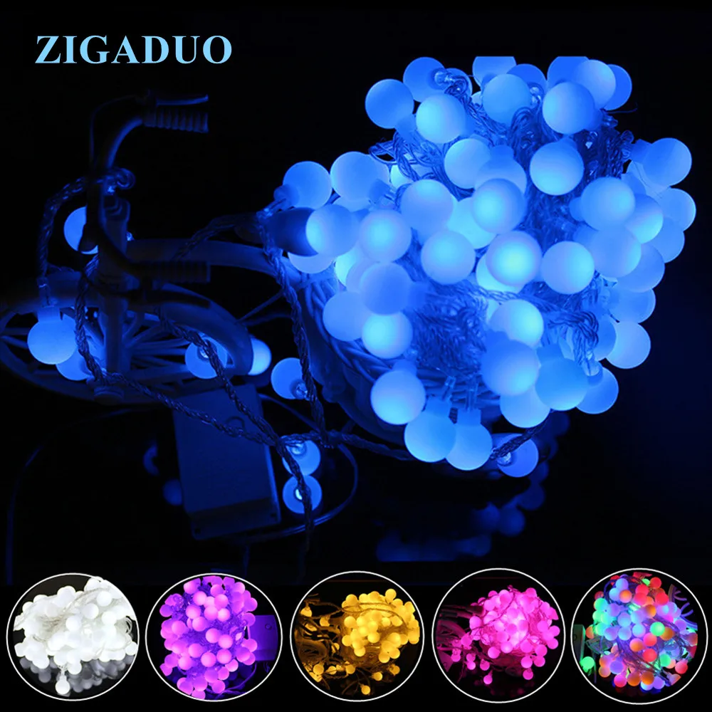 New 10M 20M 30M Fairy Garland LED Ball String Lights Waterproof For Christmas Wedding outdoor lighting Home Indoor Decoration
New 10M 20M 30M Fairy Garland LED Ball String Lights Waterproof For Christmas Wedding outdoor lighting Home Indoor Decoration