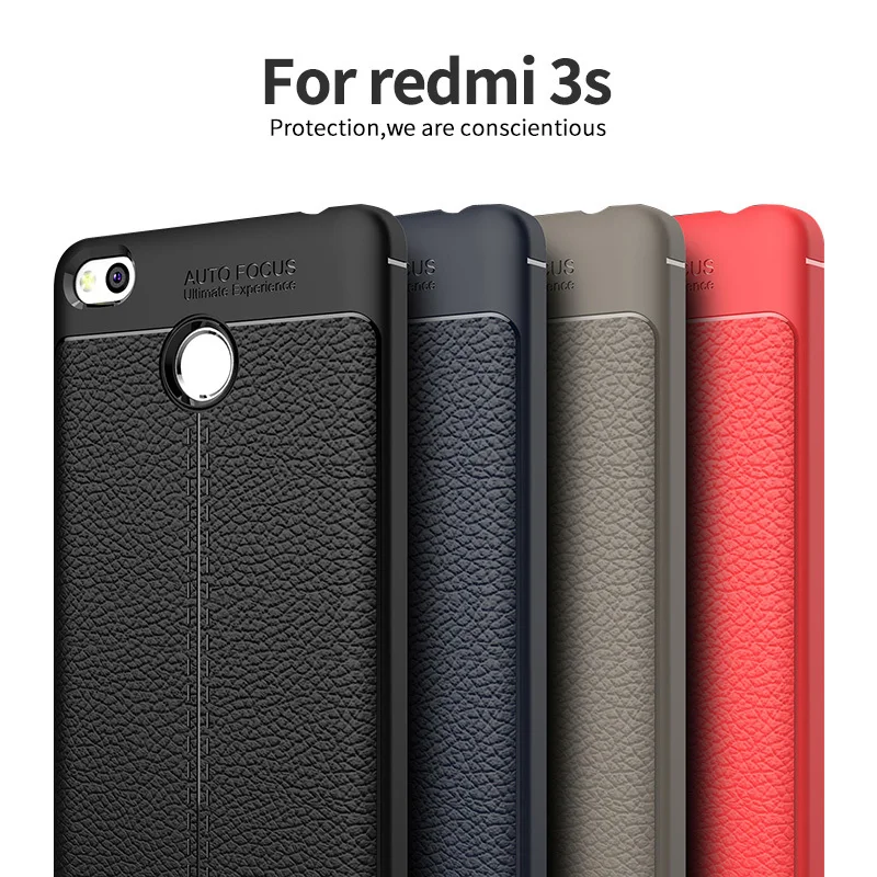 Case On Xiomi Redmi 3s Pro Luxury Soft Shockproof Leather Grained TPU Back Cover For Coque Xiaomi Redmi3s 3 S Prime 5.0" Phone
Case On Xiomi Redmi 3s Pro Luxury Soft Shockproof Leather Grained TPU Back Cover For Coque Xiaomi Redmi3s 3 S Prime 5.0" Phone