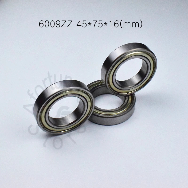 2 Cuscinetto a Sfere 6009 Zz 45 x 75 x 16 Mm