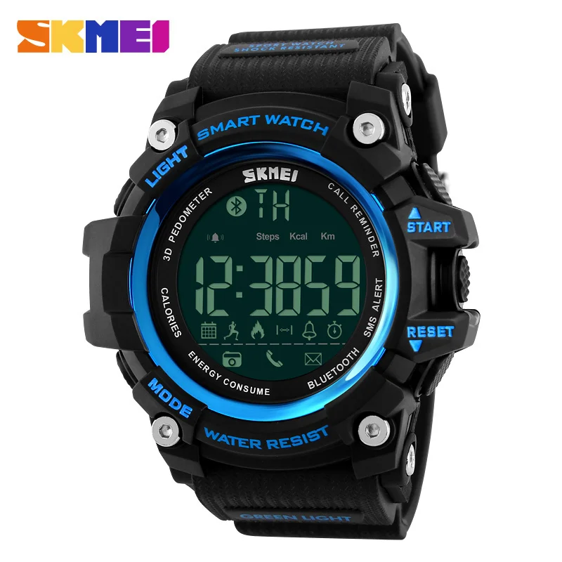 New SKMEI Men Smart Watch Pedometer Calories Counter Fashion Digital Watch Chronograph LED Display Watch Outdoor Sports Watches
New SKMEI Men Smart Watch Pedometer Calories Counter Fashion Digital Watch Chronograph LED Display Watch Outdoor Sports Watches
