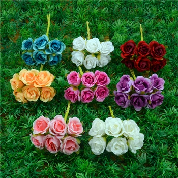 60pcs/lot 2cm Silk Gradient Mini Rose Artificial Flower Bouquet For Wedding Decoration DIY Wreath Gift Scrapbooking Craft Flower
60pcs/lot 2cm Silk Gradient Mini Rose Artificial Flower Bouquet For Wedding Decoration DIY Wreath Gift Scrapbooking Craft Flower