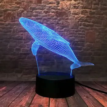 3D Illusion Nightlight LED Luminous 7 Colors Changing Light Desk Lamp Flying Shark Fish Animal Figure Model Toys
3D Illusion Nightlight LED Luminous 7 Colors Changing Light Desk Lamp Flying Shark Fish Animal Figure Model Toys