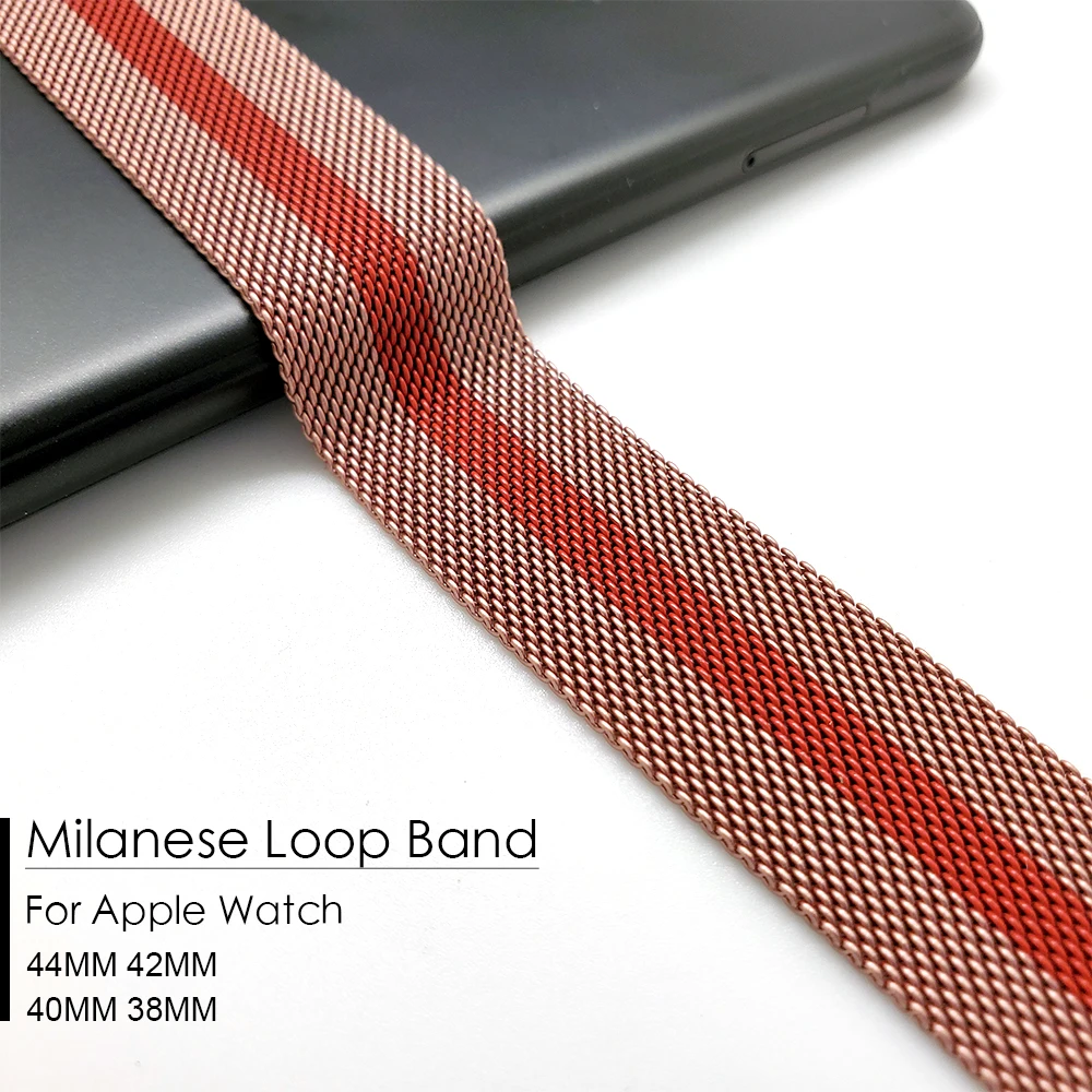 Metal Stainless Steel Strap For Apple Watch 4 44mm 40mm Milanese Loop Band Link Bracelet for iWatch 1 2 3 42mm 38mm With Box
Metal Stainless Steel Strap For Apple Watch 4 44mm 40mm Milanese Loop Band Link Bracelet for iWatch 1 2 3 42mm 38mm With Box
