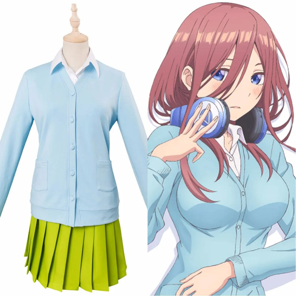 Anime Gotoubun no Hanayome Cosplay Miku Nakano Costume The Quintessential Quintuplets Miku Nakano Uniform Dress Outfit Girls
Anime Gotoubun no Hanayome Cosplay Miku Nakano Costume The Quintessential Quintuplets Miku Nakano Uniform Dress Outfit Girls