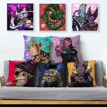 Fashion Dragon Ball Tattoo Son Goku Cushion Cover Home Decor Cartoon Pillow Cover Japanese Anime Pillows Case for Sofa 45*45cm
Fashion Dragon Ball Tattoo Son Goku Cushion Cover Home Decor Cartoon Pillow Cover Japanese Anime Pillows Case for Sofa 45*45cm