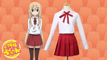 New Himouto! Umaru-chan Cosplay Doma Umaru Halloween Spring And Autumn Daily Uniforms Full Set(Top+Skirts+Tie)
New Himouto! Umaru-chan Cosplay Doma Umaru Halloween Spring And Autumn Daily Uniforms Full Set(Top+Skirts+Tie)