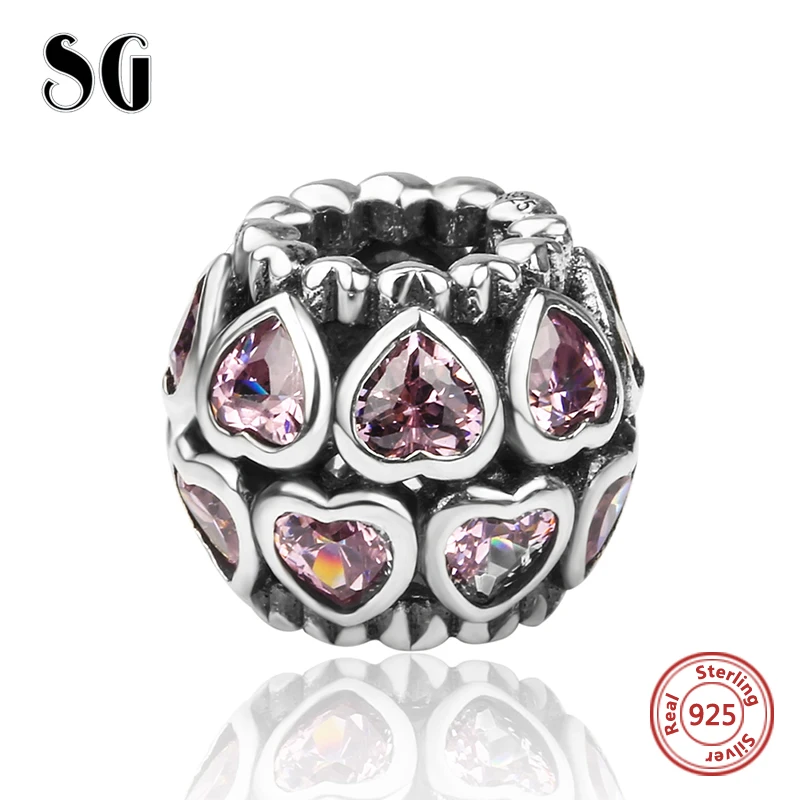 Fit European authentic Bracelets Charms Silver 925 Original diy beads pink color love heart CZ charms jewelry making women gifts
Fit European authentic Bracelets Charms Silver 925 Original diy beads pink color love heart CZ charms jewelry making women gifts