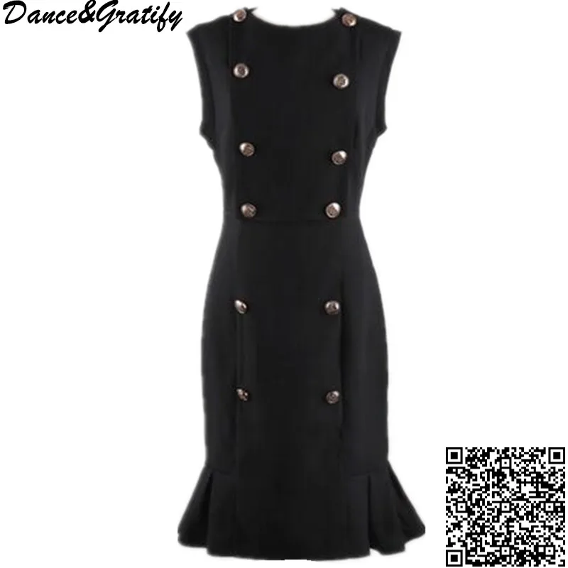 Dance&Gratify Autumn Winter Double Breasted Office Work Dress 2018 New Sleeveless Tank Casual Party Mermaid Dresses
Dance&Gratify Autumn Winter Double Breasted Office Work Dress 2018 New Sleeveless Tank Casual Party Mermaid Dresses