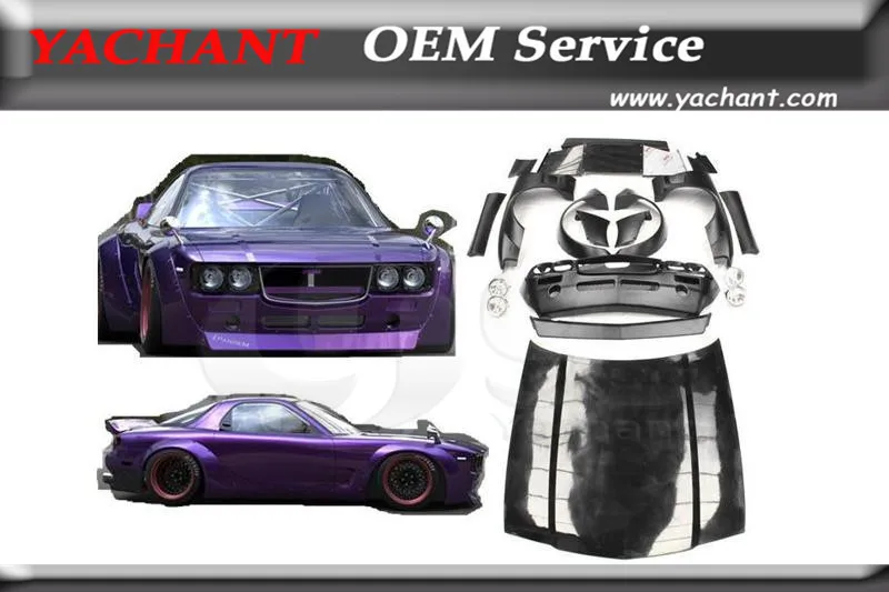Fiber Glass FRP Bodykits Fit For 92-97 RX7 FD3S PD BOSS Conversion Body Kit Hood Front Bumper Fender Headlight Wing Diffuser
Fiber Glass FRP Bodykits Fit For 92-97 RX7 FD3S PD BOSS Conversion Body Kit Hood Front Bumper Fender Headlight Wing Diffuser