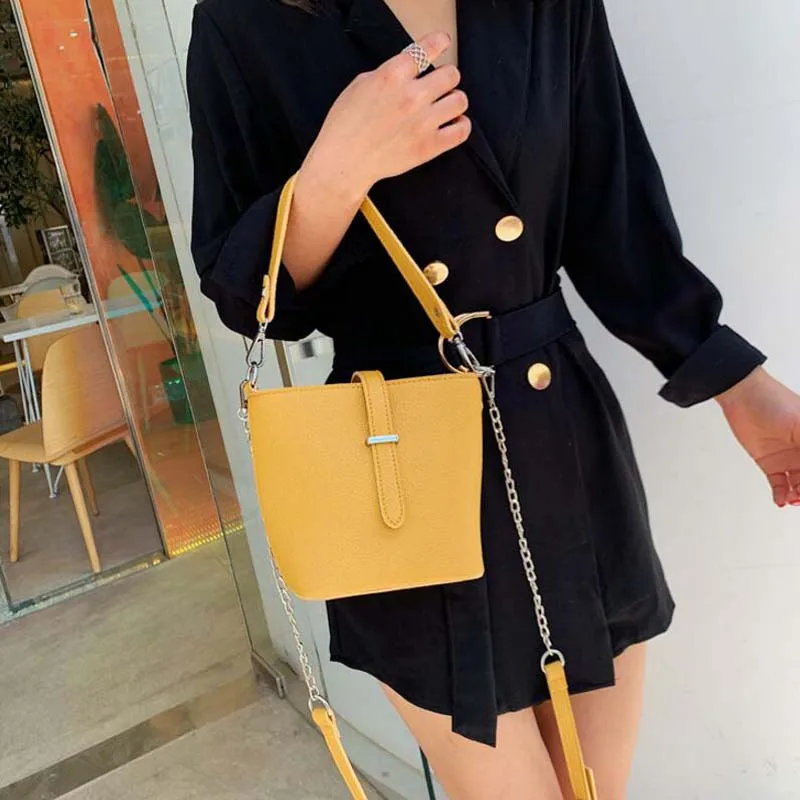 2019 New Bucket Tote Bag Women Yellow Purse Handbag Vintage Green Crossbody Bags for Women Simple Ladies Black Shoulder Bags
2019 New Bucket Tote Bag Women Yellow Purse Handbag Vintage Green Crossbody Bags for Women Simple Ladies Black Shoulder Bags