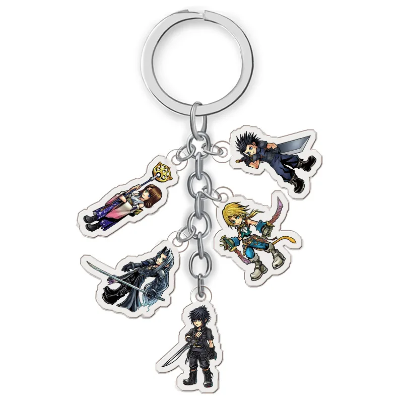 5 in 1 Game Final Fantasy Keychain Cartoon Figure Acrylic Car Key Chain Holder Keyring Best Friend Graduation Chirstmas Day Gift
5 in 1 Game Final Fantasy Keychain Cartoon Figure Acrylic Car Key Chain Holder Keyring Best Friend Graduation Chirstmas Day Gift