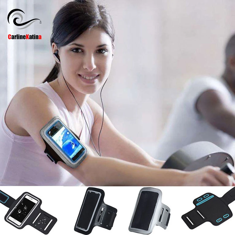 

GRAY Waterproof Armband Running Gym Sports For iPhone Xs Max XR X 10 8 7 7s plus 4 4s 6 6s 5 5s 5c SE Case Arm Band Phone Bag