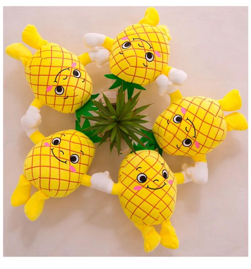 cantaloupe pear pineapple strawberry apple lime lemon plush toy5
