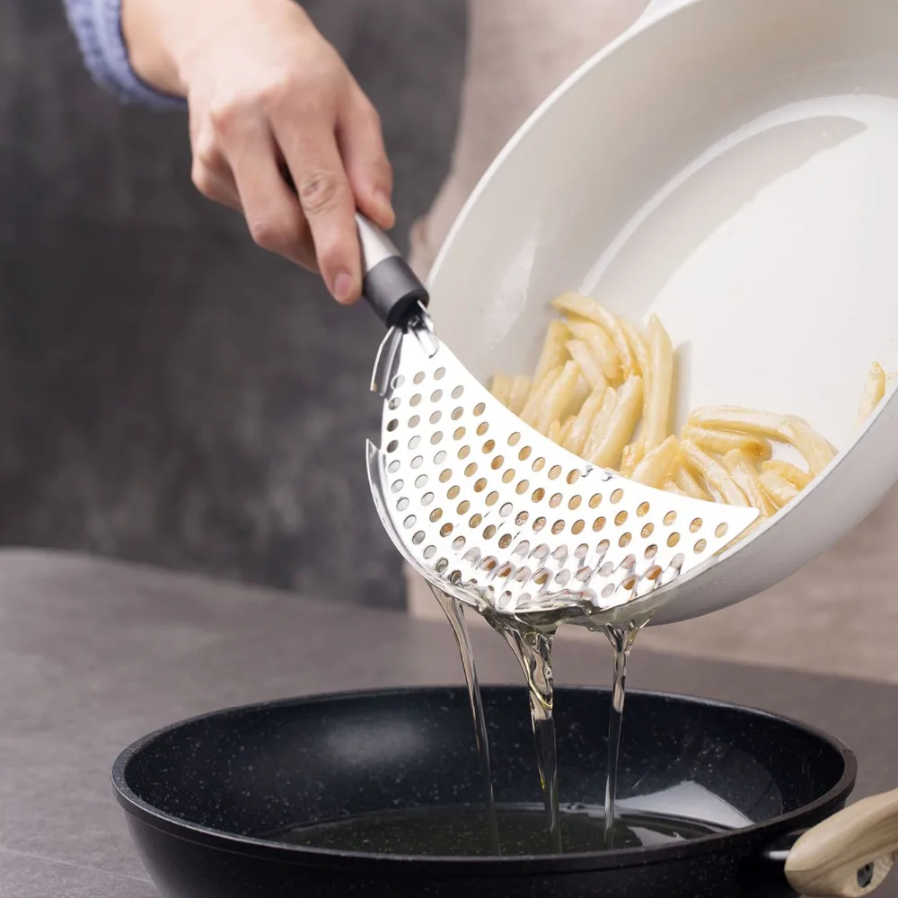 OTHERHOUSE Stainless Steel Pot Funnel Strainers Water Filters Drainer Pan Draining Sieve Handle Food Wash Colander Kitchen Tools
OTHERHOUSE Stainless Steel Pot Funnel Strainers Water Filters Drainer Pan Draining Sieve Handle Food Wash Colander Kitchen Tools