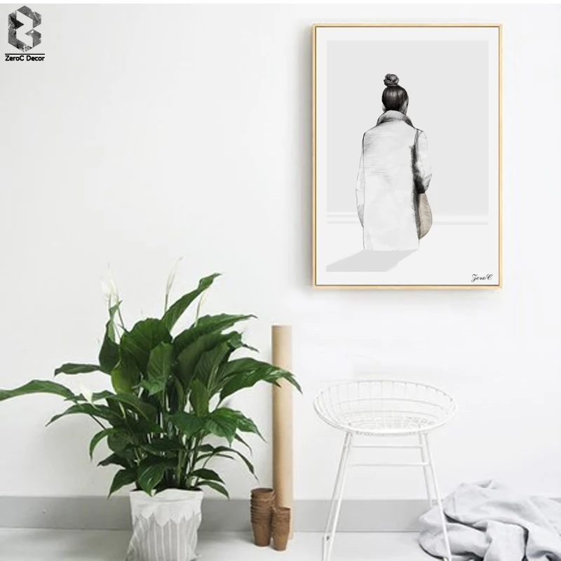 Nordic Girl Posters and Prints Wall Art Canvas Painting Back View Wall Pictures For Living Room Scandinavian Decoration
Nordic Girl Posters and Prints Wall Art Canvas Painting Back View Wall Pictures For Living Room Scandinavian Decoration