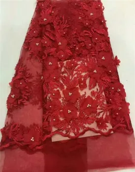 latest bridal lace fabric with 3d flower white High Quality 3d lace fabric for wedding white african lace fabric with beads Red
latest bridal lace fabric with 3d flower white High Quality 3d lace fabric for wedding white african lace fabric with beads Red