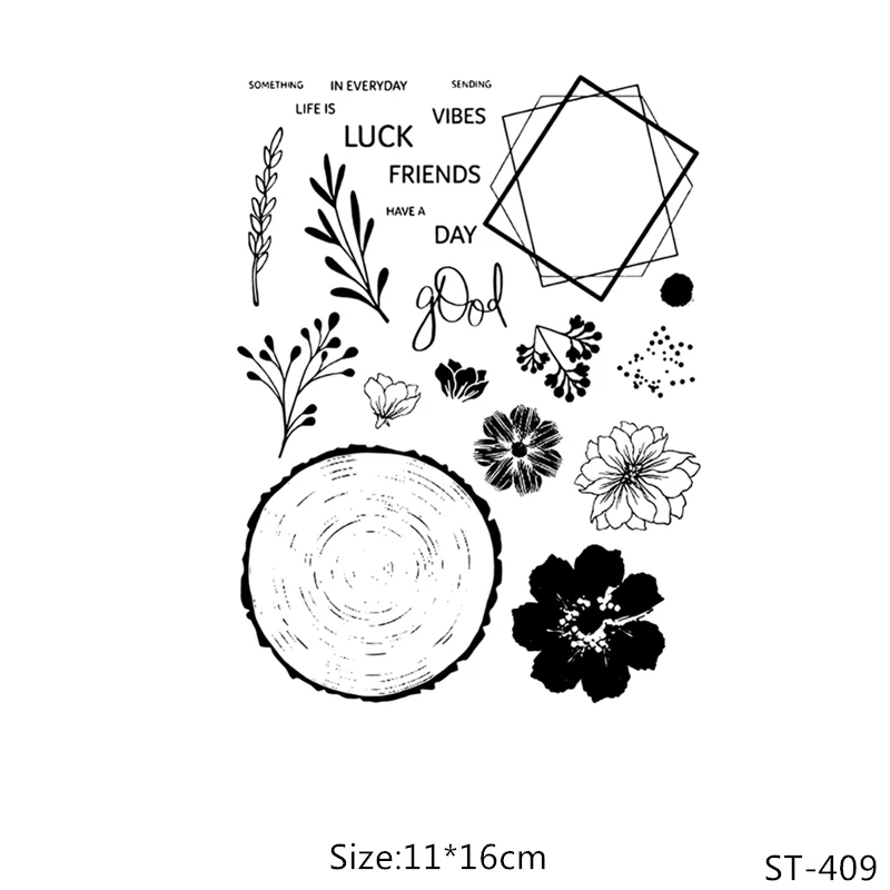 AZSG Beautiful Flowers Annual Ring Clear Stamps/Seal For DIY Scrapbooking/Card Making/Album Decorative Silicone Stamp Craft
AZSG Beautiful Flowers Annual Ring Clear Stamps/Seal For DIY Scrapbooking/Card Making/Album Decorative Silicone Stamp Craft