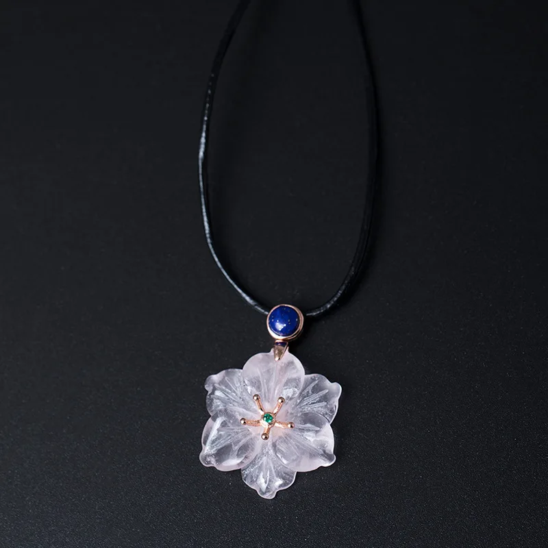 SA SILVERAGE Real 925 Sterling Silver Pink Crystal Flower Chokers Necklaces For Women Black Rope Adjustable Pendant Necklaces
SA SILVERAGE Real 925 Sterling Silver Pink Crystal Flower Chokers Necklaces For Women Black Rope Adjustable Pendant Necklaces