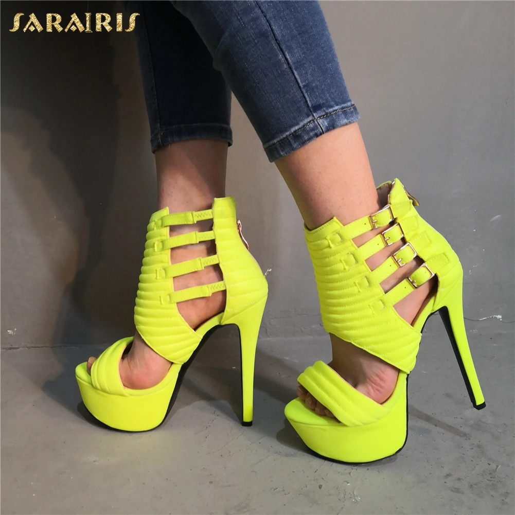 SARAIRIS Brand Design Sexy Plus Size 47 Party Women Shoes Platform Nightclub Yellow Super High Heeled Shoes Woman Sandals
SARAIRIS Brand Design Sexy Plus Size 47 Party Women Shoes Platform Nightclub Yellow Super High Heeled Shoes Woman Sandals