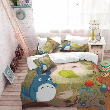 Cute Totoro Bedding Set Colorful Natural Scenery Print Duvet Cover Set Kids Cartoon Bedding King Queen Bed Cover Pillowcase D49
Cute Totoro Bedding Set Colorful Natural Scenery Print Duvet Cover Set Kids Cartoon Bedding King Queen Bed Cover Pillowcase D49