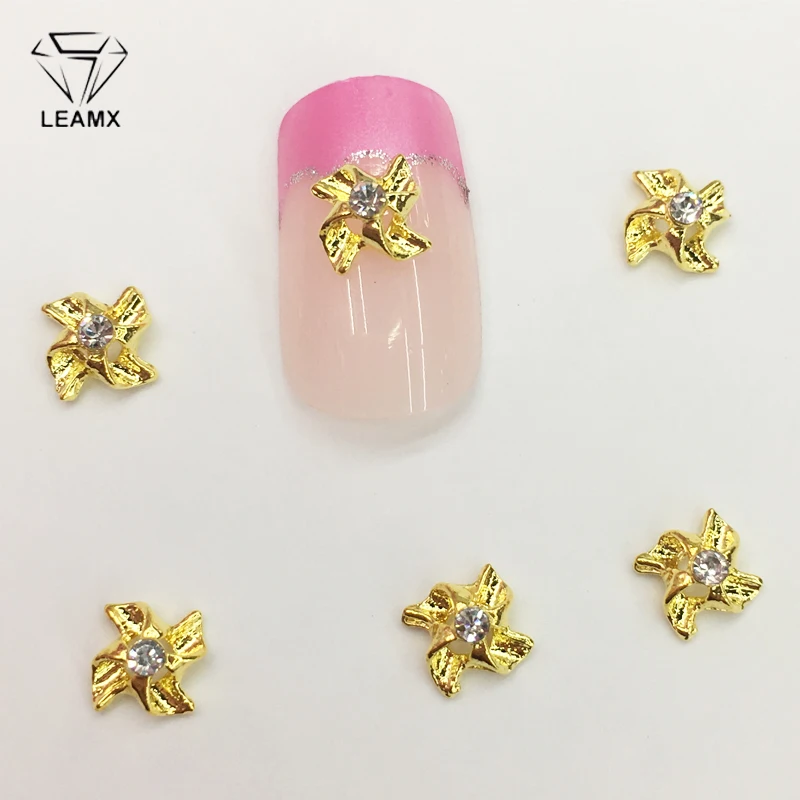 LEAMX 10 PCS/bag Clear White Rhinestone Windmill Nails Art Decoration 3D Nail Charms Alloy Jewelry Studs For Manicure Tools L383
LEAMX 10 PCS/bag Clear White Rhinestone Windmill Nails Art Decoration 3D Nail Charms Alloy Jewelry Studs For Manicure Tools L383