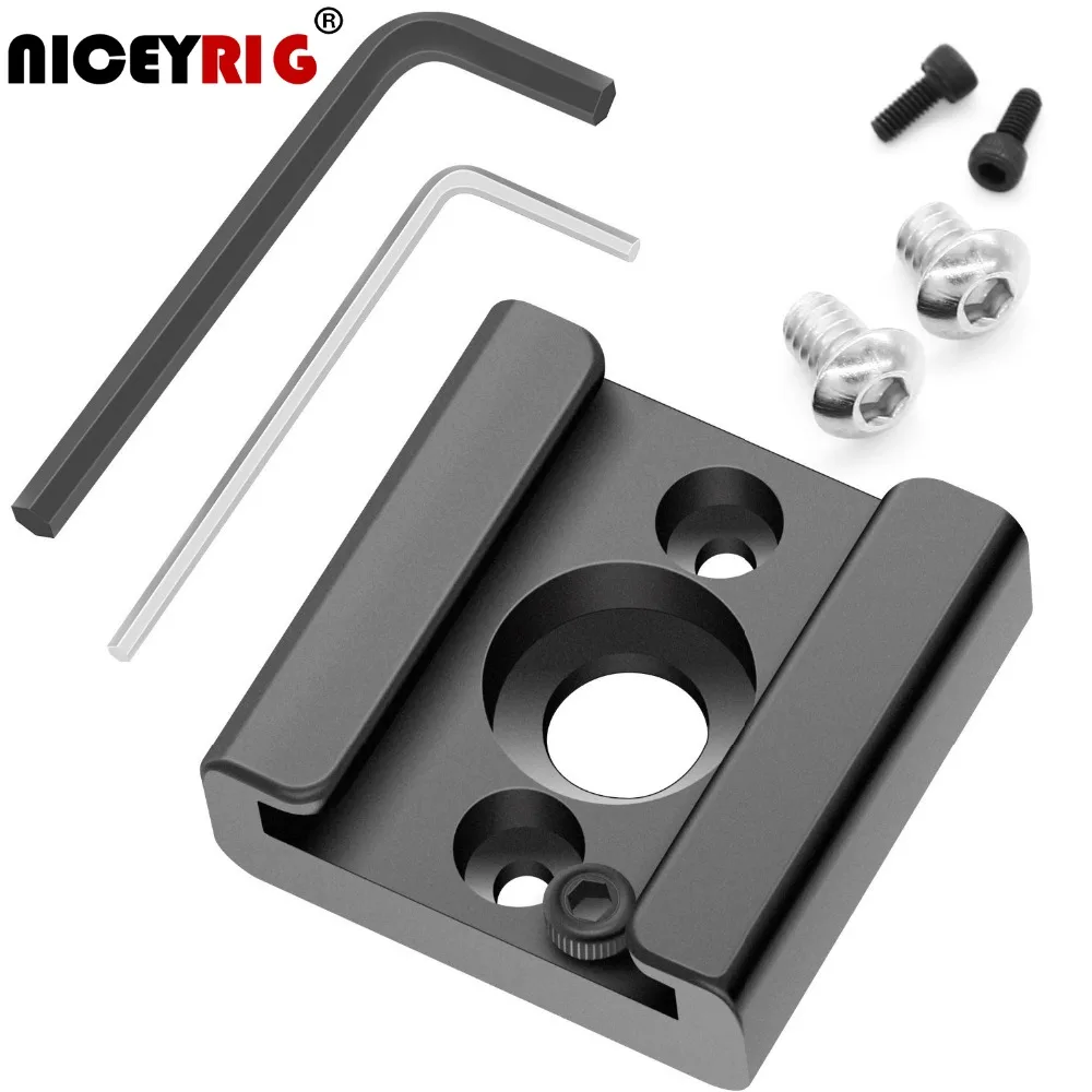 NICEYRIG Cold Shoe Mount 1/4" Screw Camera Rig Hot Shoe for Install Flash LED Light or Monitor or Microphone Aluminum Alloy
NICEYRIG Cold Shoe Mount 1/4" Screw Camera Rig Hot Shoe for Install Flash LED Light or Monitor or Microphone Aluminum Alloy