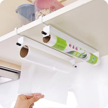 Creative cupboard cabinet door roll film holder Hanging Paper Towel Holder shelf film storage rack kitchen organizer
Creative cupboard cabinet door roll film holder Hanging Paper Towel Holder shelf film storage rack kitchen organizer