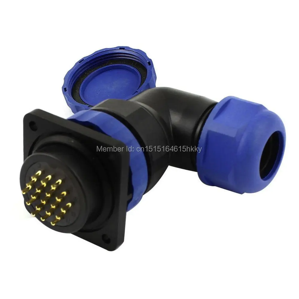 SD28 28mm 19 Pin Square Flange Waterproof Aviation Connector Right Angle IP68
SD28 28mm 19 Pin Square Flange Waterproof Aviation Connector Right Angle IP68