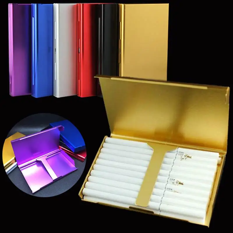 20 Pieces Capacity Metal Cigarette Case Container Pocket-box Pipe Cigar Tobacco Holder Case Slim for Lady Hogard
20 Pieces Capacity Metal Cigarette Case Container Pocket-box Pipe Cigar Tobacco Holder Case Slim for Lady Hogard