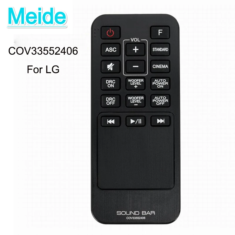 TCMeide New Genuine Original Remote Control COV33552406 COV33552410 For LG Sound Bar Audio Systems SH2 and SH4
TCMeide New Genuine Original Remote Control COV33552406 COV33552410 For LG Sound Bar Audio Systems SH2 and SH4