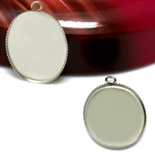 20pcs Stainless Steel Pendant Settings Cabochon Base Bezel Trays Blank Fit 13*18mm 18*25mm Cabochons Cameo DIY Jewelry Making
20pcs Stainless Steel Pendant Settings Cabochon Base Bezel Trays Blank Fit 13*18mm 18*25mm Cabochons Cameo DIY Jewelry Making