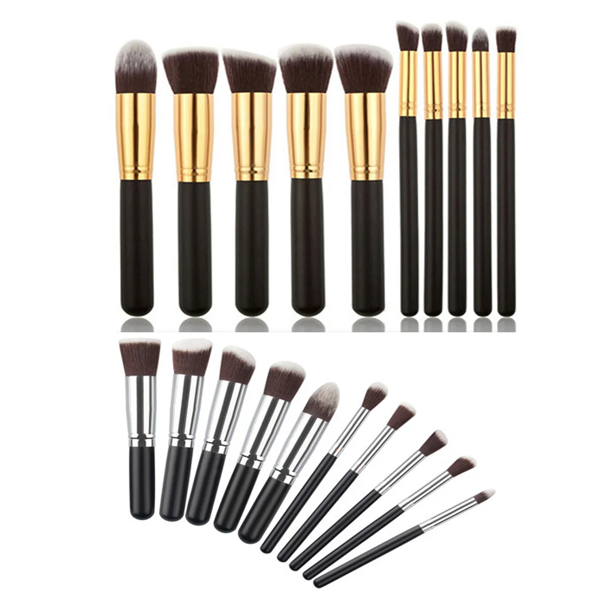 10pcs Professional Black/Gold Makeup Brushes Set Beauty Foundation Kabuki Brush Cosmetics Make up Brushes Kit Tools
10pcs Professional Black/Gold Makeup Brushes Set Beauty Foundation Kabuki Brush Cosmetics Make up Brushes Kit Tools