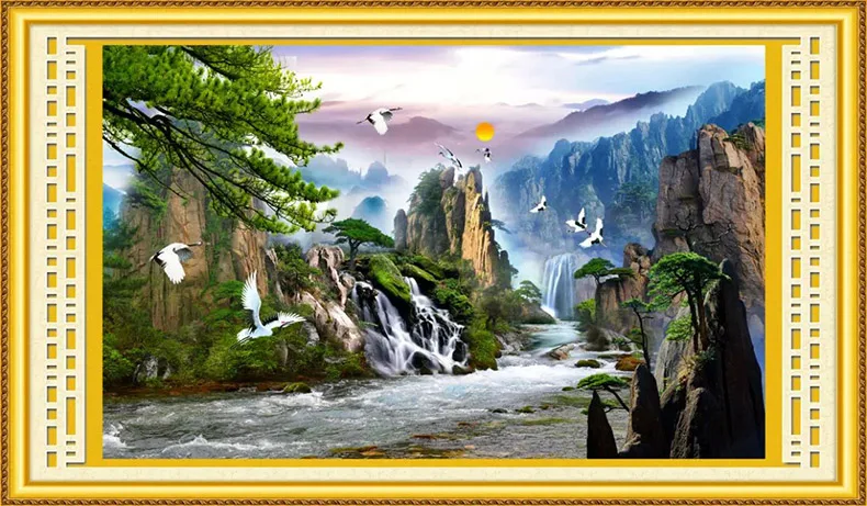 Pine Greeting Guests the Make Money Flowing Landscape Series Cross stitch kits DMC Embroidery DIY Handmade Needlework Wall Decor
Pine Greeting Guests the Make Money Flowing Landscape Series Cross stitch kits DMC Embroidery DIY Handmade Needlework Wall Decor