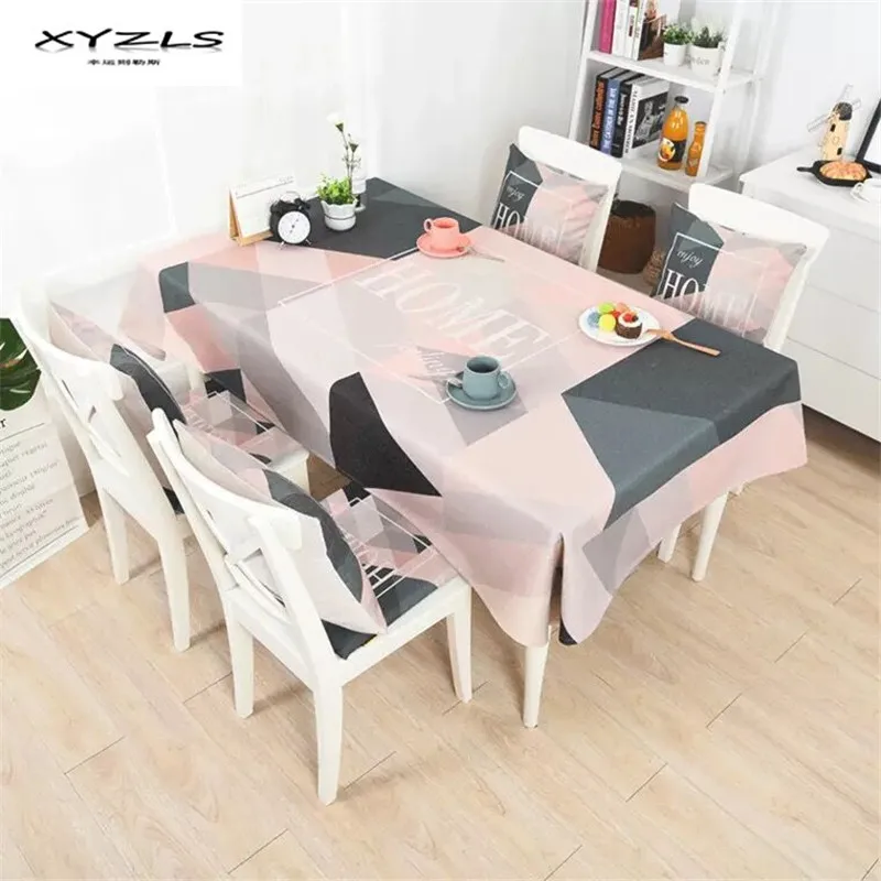 XYZLS Modern Cotton Linen Tablecloth Pink Grey Geometric Printed Thicken Table Cloth for Dining Table Decoration
XYZLS Modern Cotton Linen Tablecloth Pink Grey Geometric Printed Thicken Table Cloth for Dining Table Decoration