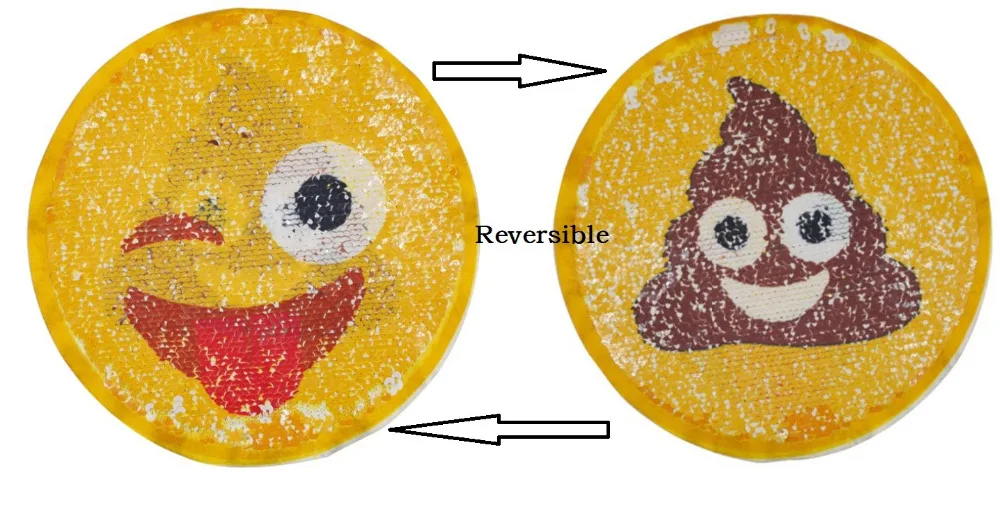 Emoji Reversible Sequined Sew On Patches for clothes DIY Coat Sweater Embroidered Paillette emoji Patch Applique
Emoji Reversible Sequined Sew On Patches for clothes DIY Coat Sweater Embroidered Paillette emoji Patch Applique